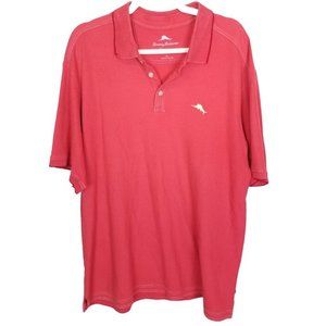 Tommy Bahama Mens XL Red Short Sleeve Supima Cotto